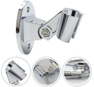 Adjustable Shower Bracket Fixed Base Universal Wall Mounted Shower Head Holder Handheld Sprayer Fixed Base Support For Bathroom