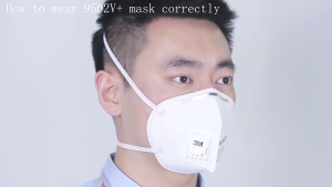 Maskแมสค์สามแอมหน้ากาก3M KN95  มีวาล์ว กันฝุ่นละออง PM2.5 ป้องกันเชื้อโรค ไม่รัดหู ใส่สบาย หายใจสะดวก