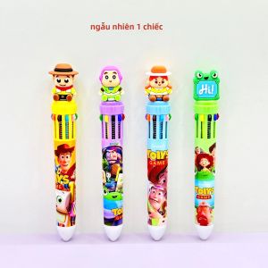 Bandai | Bộ Bút Bi Hoạt Hình Dễ Thương 2026 10 Màu Lý Tưởng Để Viết Nhật Ký Và Ghi Chú - Đồ Chơi Bấm Nút Độc Đáo