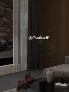 Đèn đứng chao nón vải lanh (Linen) thân thiện môi trường Đèn sàn thân gỗ óc chó cao cấp cho phòng ngủ phòng khách