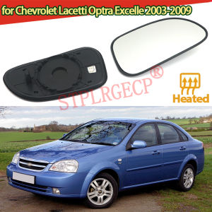 Driver Left Side Heated Wing Mirror Glass Angle Rearview Mirror with Base for Chevrolet Lacetti Optra Excelle 2003-2009
