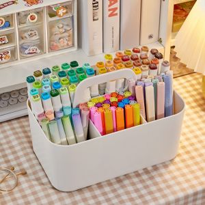 กระดานเก็บของแบบพกพาสำหรับเด็ก ความจุขนาดใหญ่ อุปกรณ์ธุรกิจ กระติกน้ำสีอะคริลิก ชั้นวางของสำหรับโต๊ะทำงาน ช่องเก็บของแบบเคลื่อนที่