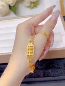 SET TRANG SỨC KIM TUYỀN GỒM NHẪN + LẮC MAY MẮN