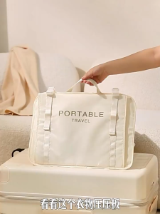 Space Saving Travel Compression Clothes Bag Portable Luggage Organizer Pouch for Vacation Business Travel