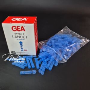Blood Lancet GEA ONEHEAL 28G - Jarum pengambil sample darah isi 100pcs