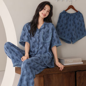 Yuzhaolin | Lightweight New Three-Piece Women Pajama Set
