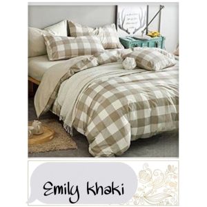 seprei homemade Bahan halus tidak luntur sudah termasuk sarung bantal dan guling