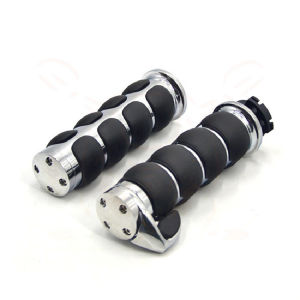 Motorcycle 1" 25mm Handlebar Hand Grips W/Throttle Boss For Harley Honda Yamaha Kawasaki Touring Chopper Bobber