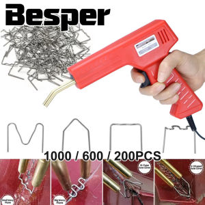 Plastic Repair Welder Kit Hot Stapler Plastic Welding 4 Types Wave Staples LED Indicator for Car Bumper Plastic Crack Repair