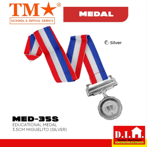 Do It Home TM Educational Medal 3.5cm Miguelito Silver MED-35S
