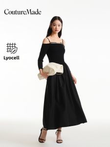 Vero Moda | Halter Neck Straight Across Collar Three Quarter Sleeve Dress