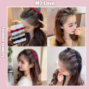 Velvet Net Red Braided Hair Artifact Bangs Hairpin Fringe Hair Clip Styling Tool