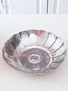 Stainless Steel Food Steamer Basket Multifunctional Stainless Steel Food Basket Collapsible Food Steamer Foldable Steamer