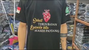 KAOS TSHIRT BAJU DISTRO JANTUNG SEHAT