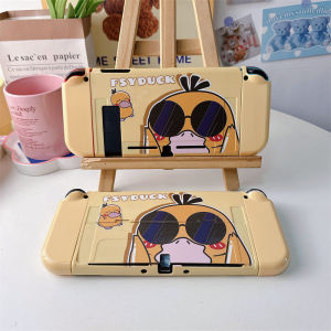 For Nintendo Switch/Switch OLED Split Hard Protective Case Cartoon Duck Anti-Scratch Casing Nintendo Switch OLED/Switch Case