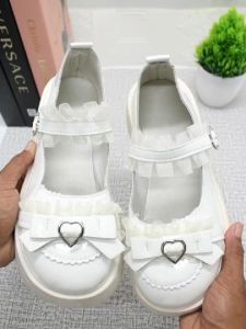 RUIMO Sepatu Loafers Wanita Terbaru Korea Style Docmart Pita Love - S50