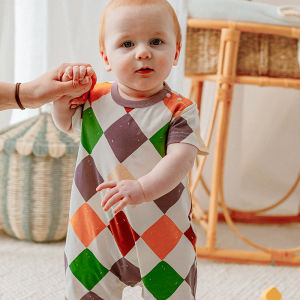 mua qiaqia | Summer All-Over Print Baby Short Sleeve Romper