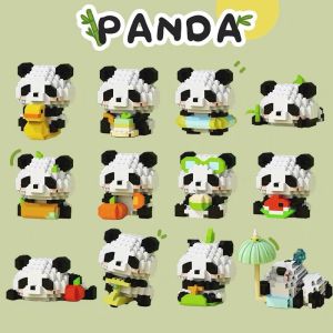 Chinese Panda Building Blocks Micro Particle Assembled Toy Building Blocks Panda Block Kids Gift