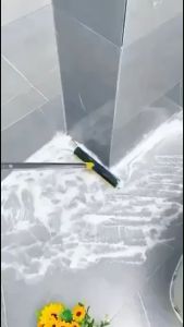 {2pcs} Floor brush household toilet scraper silicone floor scraper dual-purpose bathroom gap cleaning brush地缝刷