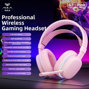 AULA | Tri-Mode Noise Cancelling Bluetooth High Quality Sound Low Latency Wireless Headset