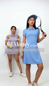 KAIA TENNIS DRESS WITH SHORT / SETELAN DRESS OLAHRAGA WANITA YOGA GOLF