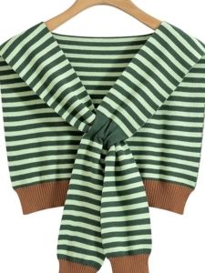 New 2024 Crossed Neck Windproof Office Air Conditioned Knitted Versatile Womens Summer Shoulder Wrap Spring Autumn Multi-Functional Scarf