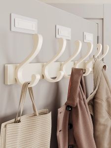 Strong Adhesive Wall Mounted Clothes Hook White Bathroom No Drilling Needed Space Saving Aluminum Material Supports up to 15Kg