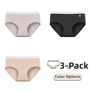 Girls Breathable Mid-rise Underwear with Extended Crotch