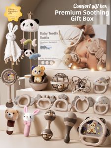 TEMiTANGMI | Teething Toy Rattle Gift Box For Infants 0-1 Year Old