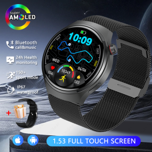 For GT Series Smartwatch Outdoor Sports 1.53inch 360*360 HD Bluetooth Call Heart Rate GPS Track Weather Waterproof Smart watch