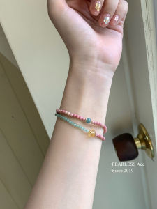 สร้อยข้อมือแบบชั้นเดียว ดีไซน์มือทำ สร้อยข้อมือสไตล์จีนโบราณ INS ดีไซน์สร้างสรรค์ อุปกรณ์เครื่องประดับแฟชั่นสำหรับผู้หญิง