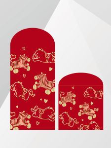 2026 New Year Horse Cartoon Cute Red Envelope High End Personalized Creative Touch Paper Small Size Lucky Money Envelope Bag