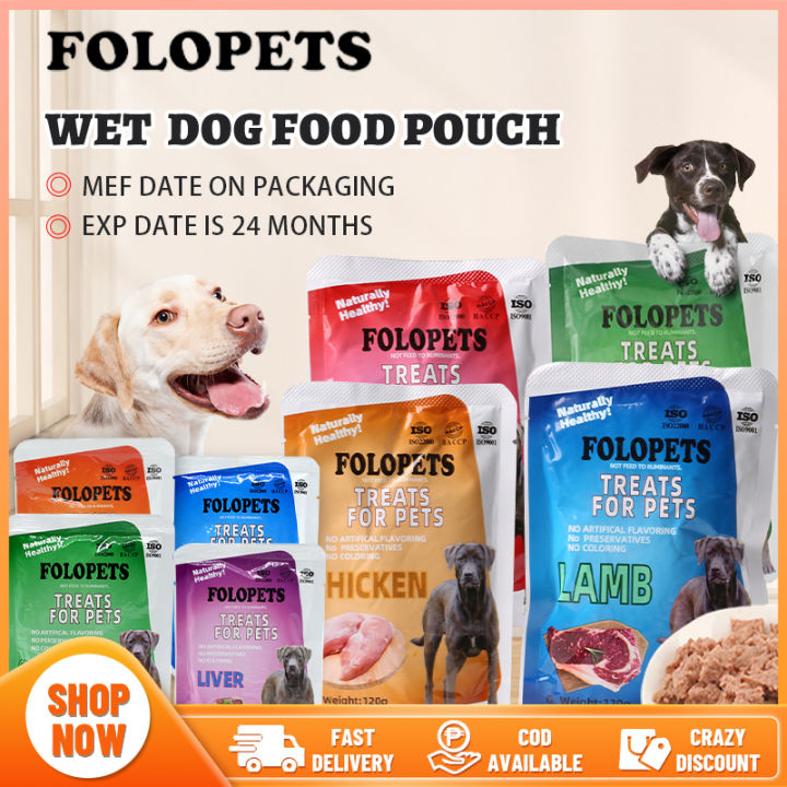 folopets-120g-dog-food-pouch-organic-wet-dog-food-4-flavors-lazada-ph
