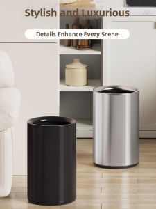 JINDONG | Stainless Steel Round Large Double Layer Trash Bin