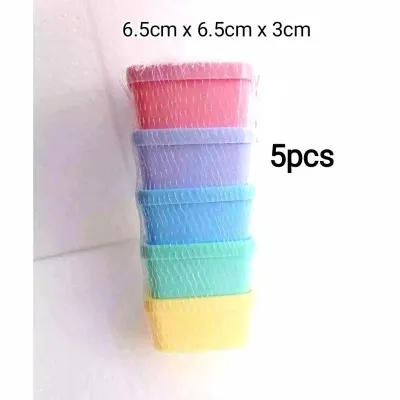 5pcs Baby food container puree container mini container food containers mix colour bekas makanan baby food storage box container with lid small plastic box wedding gift box