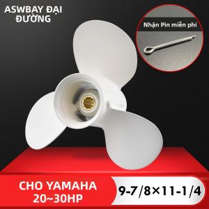 Cánh Quạt Máy Ngoài Borda Yamaha 20hp 25hp 30hp Hợp Kim Nhôm 3 Lá 9 7/8 X 11 1/4 Vít Động Cơ Thuyền Biển 10 Rãnh
