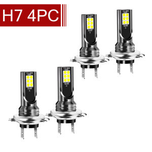 1/2/4/8PCs H7 Led Headlight Bulb Kit Car Fog Light Bulbs 12V 55W High Power Auto Fog Lamp 6000K Headlamp h7 super bright Bulbs
