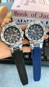 LIGE Tampilan Mewah Pria Jam Tangan Kalender Bercahaya Tahan Air Olahraga Arloji Wanita + Kotak