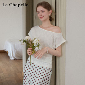 La Chapelle | Design Oblique Shoulder Short Sleeve T-Shirt