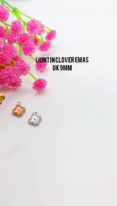 Liontin Bunga Emas UK 8Mm Titanium Anti Luntur dan Anti Karat (COD)