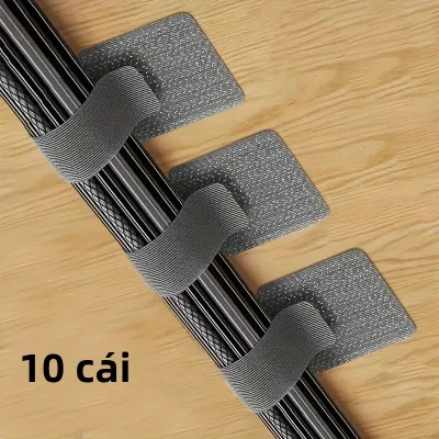 10 Chiếc Tự Dính Dụng Cụ Tổ Chức Cáp Kẹp Treo Tường & Gắn Bàn Nylon Dây Cáp Mạng Đường Dây Điện Định Tuyến Giá Đỡ