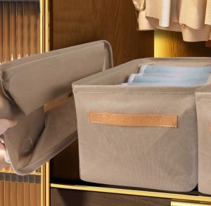 กล่องใส่เสื้อผ้า มีหูจับประหยัดพื้นที่