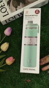 Mahobin แก้วน้ำเก็บความเย็น 650ml DL-8912 ขวดน้ำสแตนเลส ร้อน เย็น