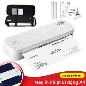 Máy In Nhiệt Bluetooth A4 Di Động Để In Ảnh Tài Liệu PDF Có Thể Gập Lại Với Chức Năng Nạp Giấy Thủ Công Dùng Cho Văn Phòng Nhà Ở Trường Học Du Lịch