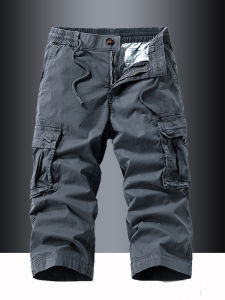 CHAFEI | Cotton Multi-Pocket Work Short Pants Loose Straight Fit Casual Outdoor Shorts