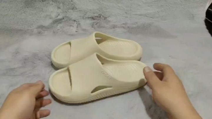 Dép quai ngang crocs chuẩn xịn, chống hôi chân, nhựa tế bào êm, mềm ...