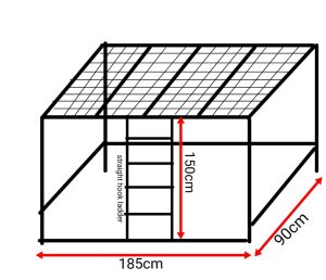 Helper room loft bed customize Singapore