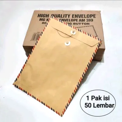 1 Pak Map Coklat Tali F4 isi 50 Lembar ( Merek KIKY )