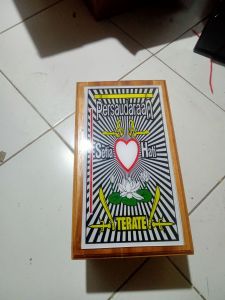 kotak mori PSHT arclik & kayu jati free gantungan kunci