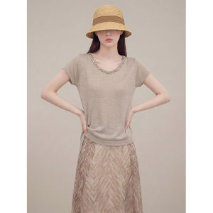 GULILI | Retro Round Neck Knit Top and Skirt Set